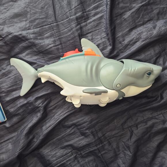 Large 16 1/2" Imaginex Mega Bite Shark Action Figures 2019 Mattel - Picture 2 of 5